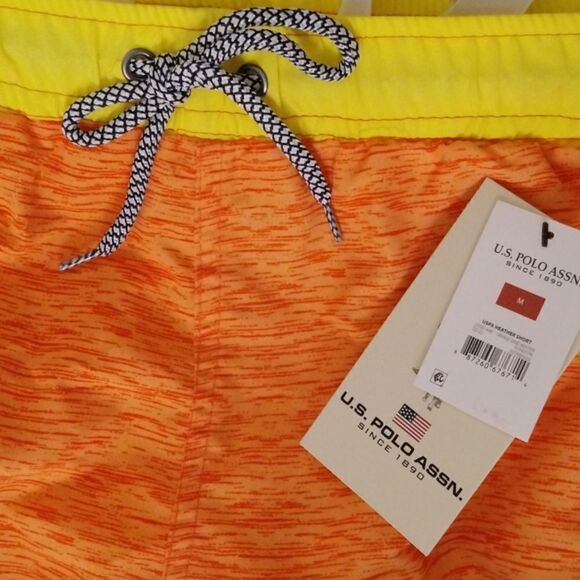 Men's 7" Heathered Swim Trunks Shorts Bathing Suit Beach Size M - Picture 6 of 6